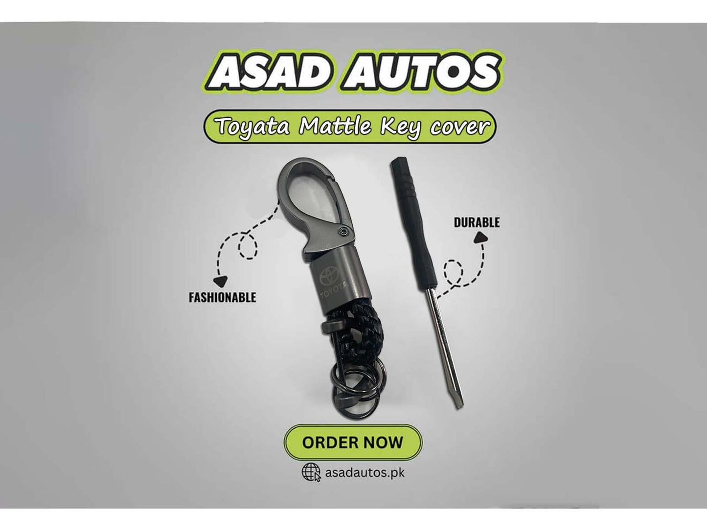 Toyota metal keychain featuring a sleek and durable design with the iconic Toyota logo.