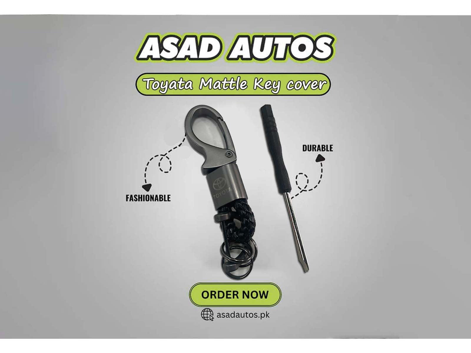 Toyota metal keychain featuring a sleek and durable design with the iconic Toyota logo.