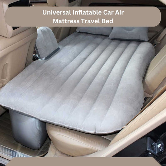 Universal Inflatable Car Air Mattress Travel Bed – Gray