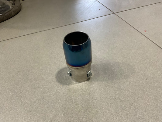 Universal Car HKS Muffler Exhaust Small Silencer Tip in Stainless Steel 4 with a stylish, durable, and sporty design.