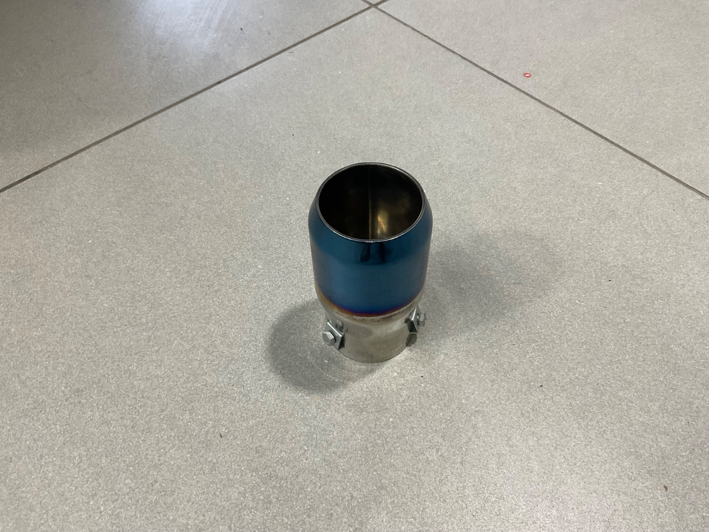Universal Car HKS Muffler Exhaust Small Silencer Tip in Stainless Steel 4 with a stylish, durable, and sporty design.