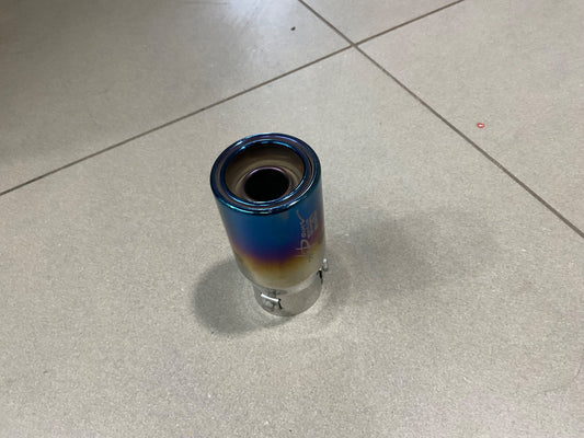 Universal Car HKS Muffler Exhaust Small Silencer Tip in Stainless Steel 4 with a stylish, durable, and sporty design.