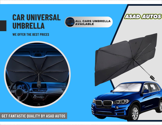 Universal Car Umbrella Sun Shade Cover for Windshield UV Reflecting Foldable Front Car Sunshade Umbrella