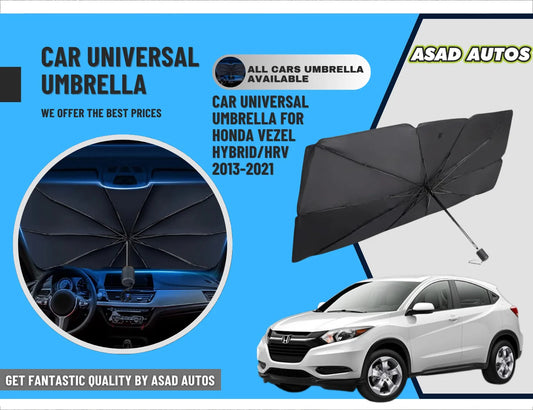 Universal Car Umbrella Sun Shade for Honda Vezel / HR-V 2013–2021 – Foldable Windshield UV Protection