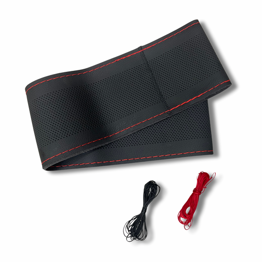 Universal Steering Wheel Cover for enhanced comfort, breathable material for a cool, secure grip. Suitable for most car models.