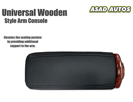 Universal Wooden Style Arm Console – Stylish Comfort & Storage for Any Vehicle