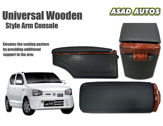 Universal Wooden Style Arm Console – Stylish Comfort & Storage for Any Vehicle