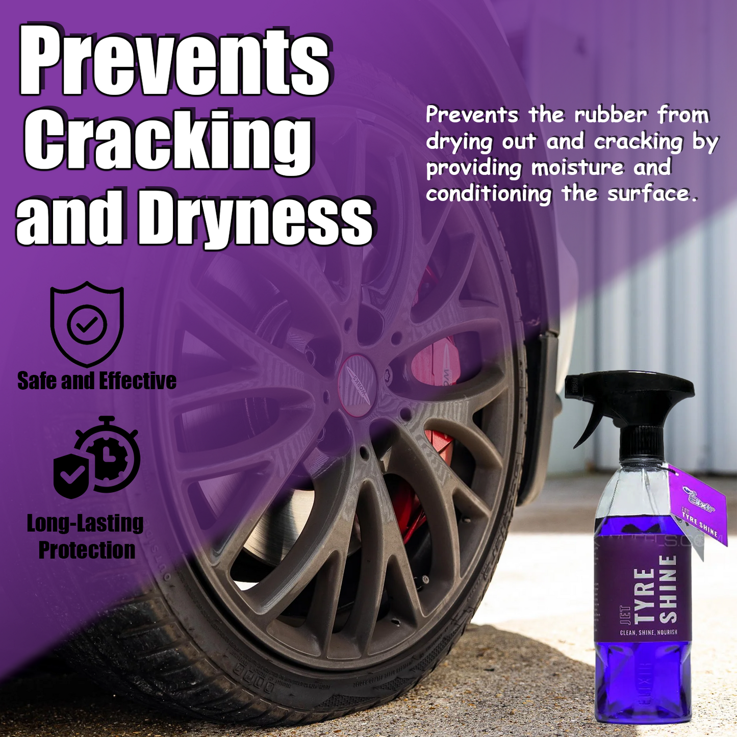 Elixir Jet Tyre Shine - Clean, Shine & Nourish