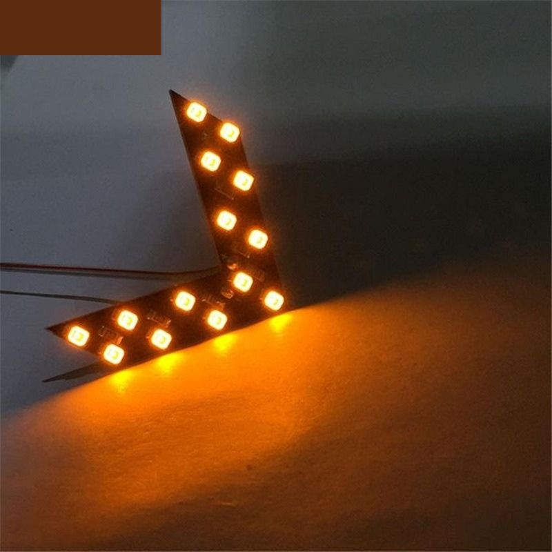 2-Pack Arrow Panel Turn Signal Lights for Car Rearview Mirror Indicators