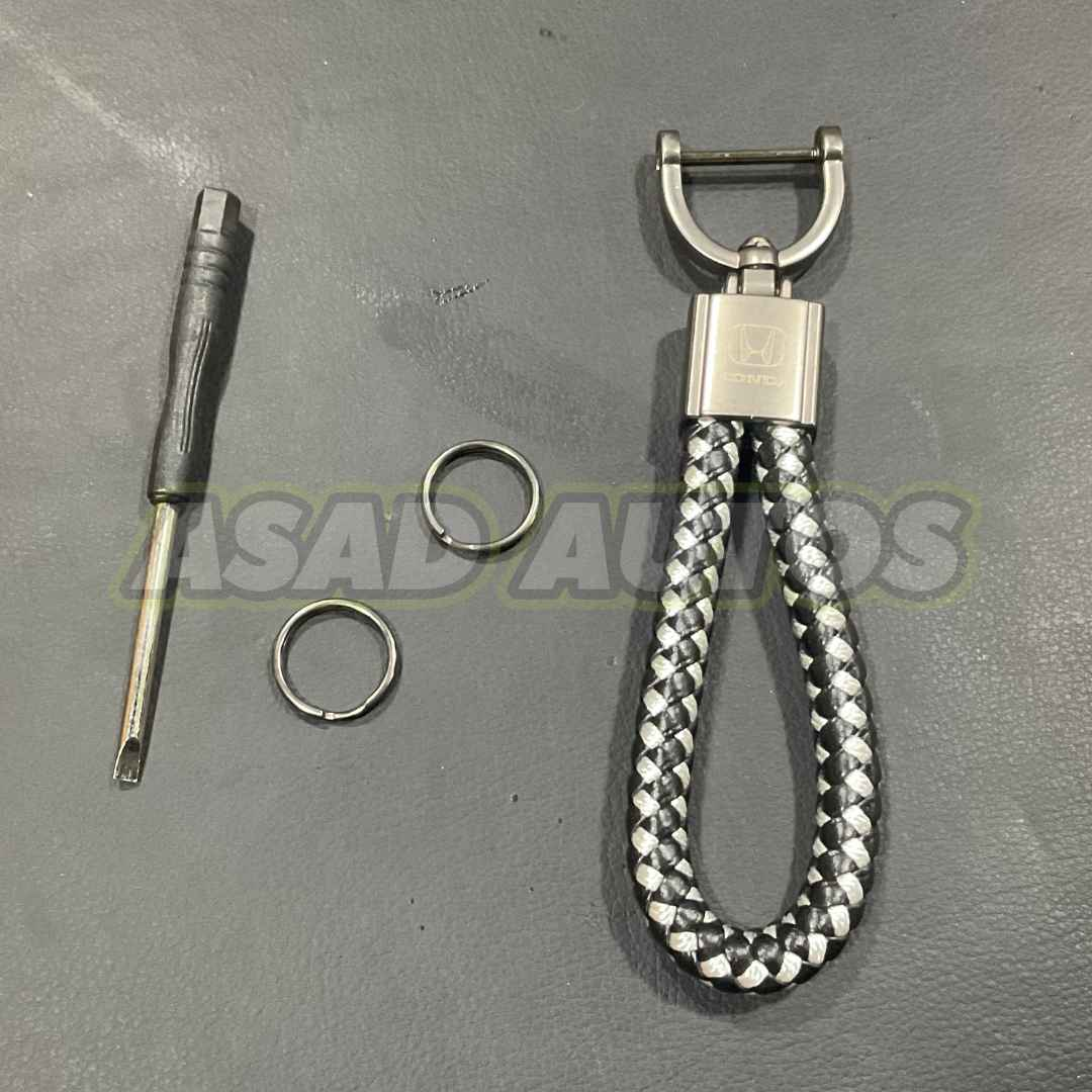 Durable and Stylish Car Key Chains/Rings for Honda - High-Quality Alloy and Microfiber Design
