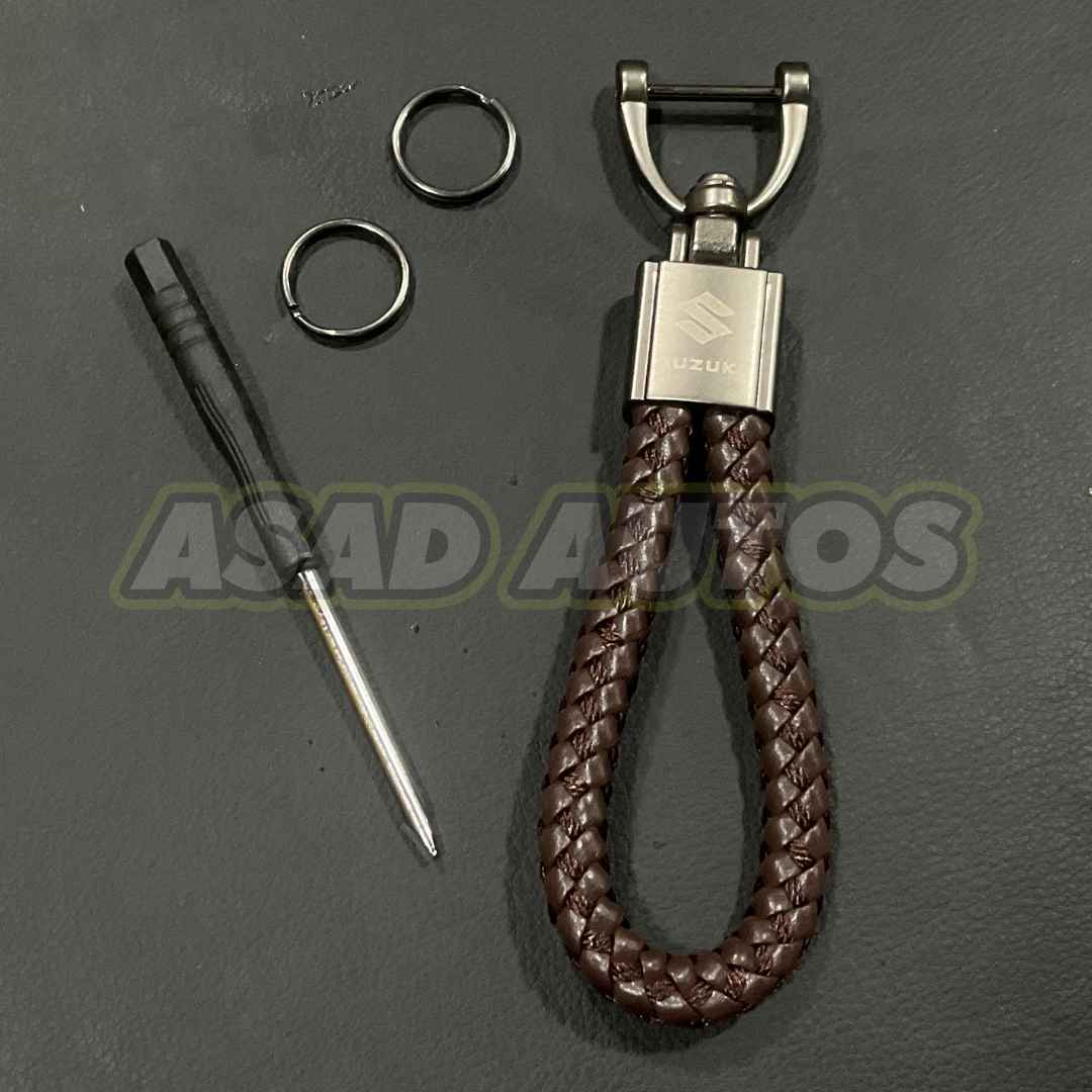 Durable and Stylish Car Key Chains/Rings for Suzuki - High-Quality Alloy and Microfiber Design