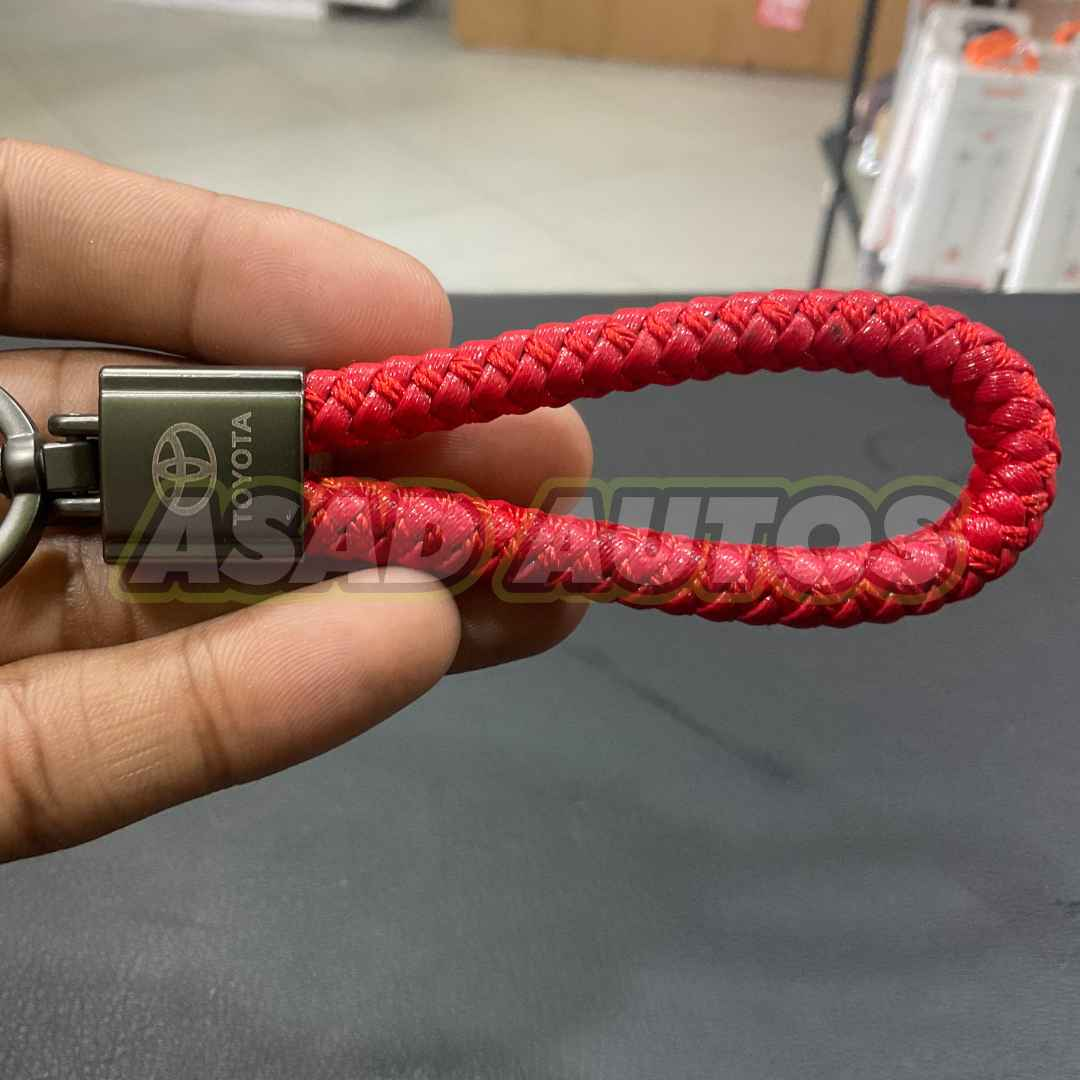 Durable and Stylish Car Key Chains/Rings for Toyota - High-Quality Alloy and Microfiber Design