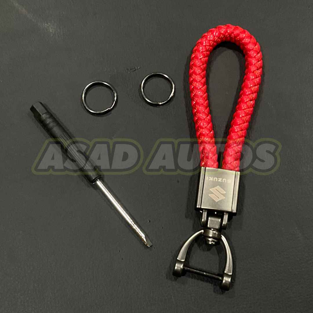 Durable and Stylish Car Key Chains/Rings for Suzuki - High-Quality Alloy and Microfiber Design