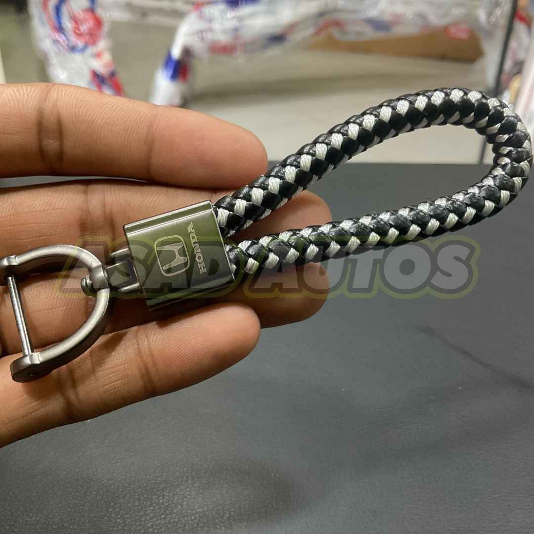 Durable and Stylish Car Key Chains/Rings for Honda - High-Quality Alloy and Microfiber Design
