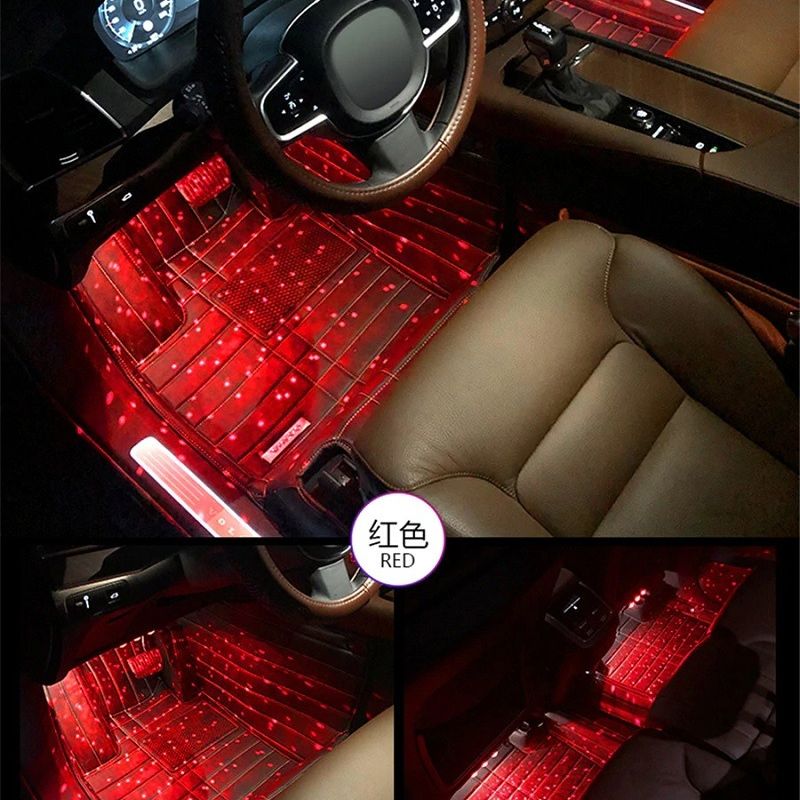 Car Interior Seat Bottom Decorative Music Sync Voice Control Light