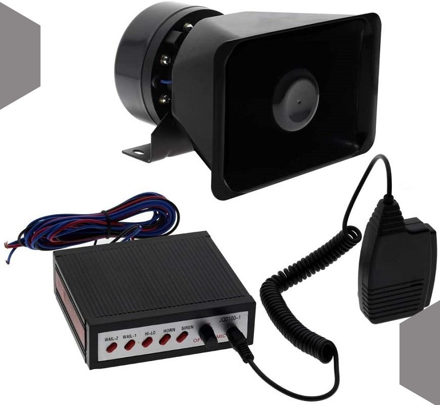 YSDZR Electric 5-Sound Loud Horn with Microphone