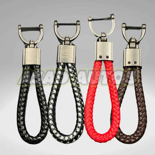 Durable and Stylish Car Key Chains/Rings for Toyota - High-Quality Alloy and Microfiber Design
