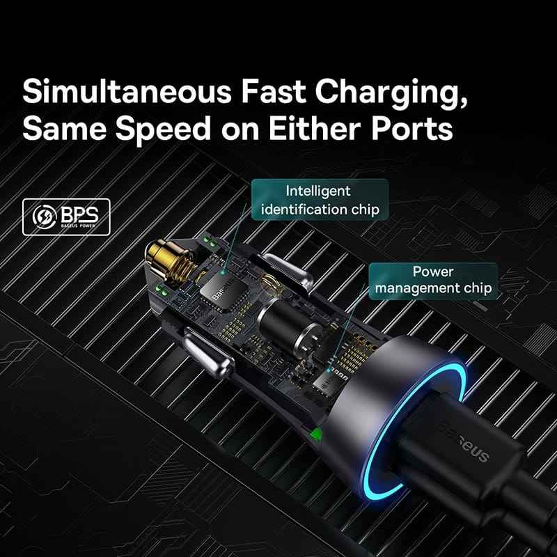 BASEUS Golden Contactor Pro Dual Car Charger 40w
