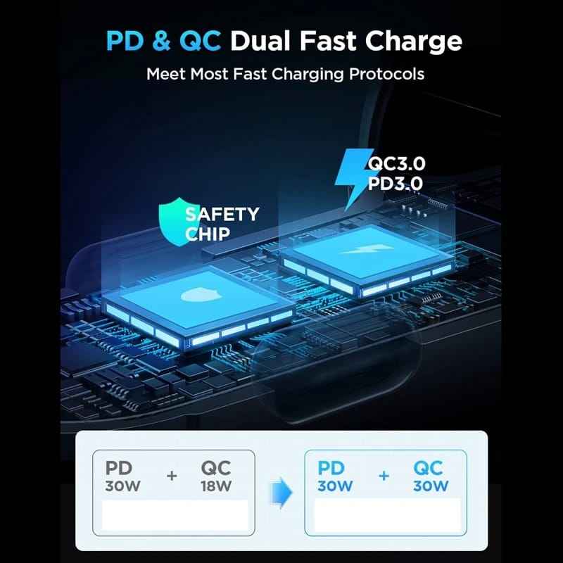 Joyroom Latest Car Charger With Light Button 60w