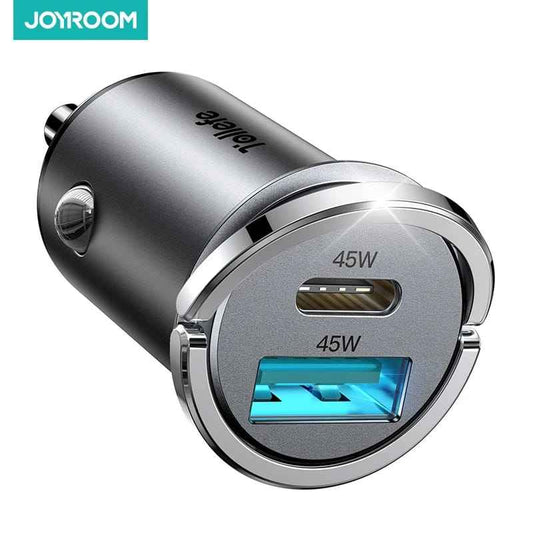 Joyroom Mini Ultra Fast Car Charger 45W: Power Up Your Drive with Lightning Speed!