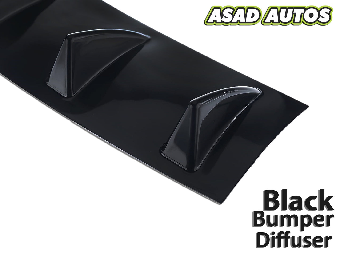 Sleek Black Bumper Diffuser for Toyota Corolla (2014-2024) | Stylish & Aerodynamic
