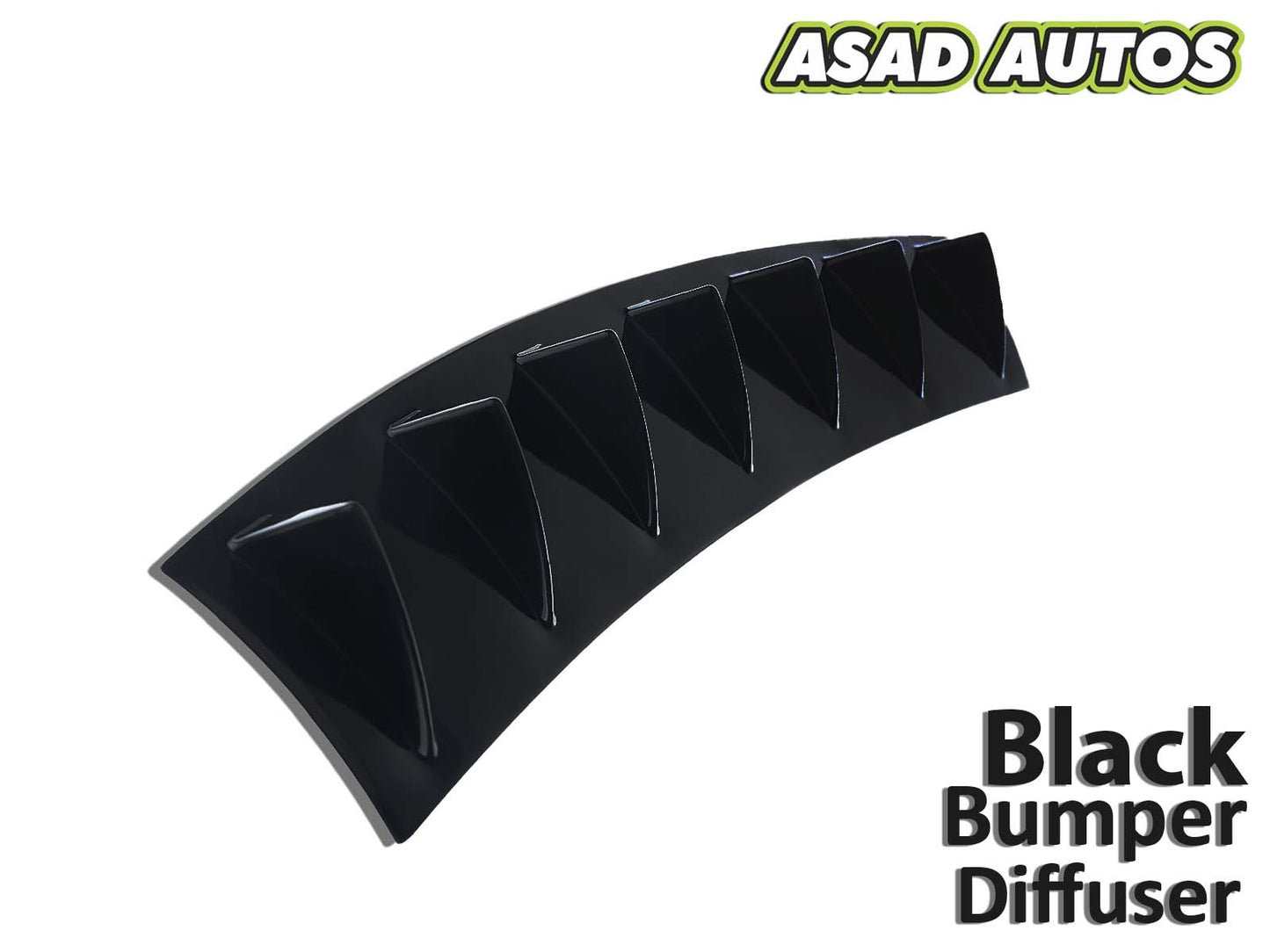 Sleek Black Bumper Diffuser for Toyota Corolla (2014-2024) | Stylish & Aerodynamic