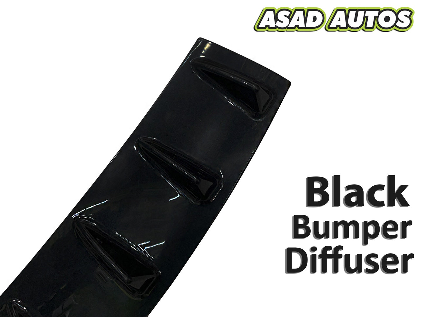 Sleek Black Bumper Diffuser for Toyota Corolla (2014-2024) | Stylish & Aerodynamic