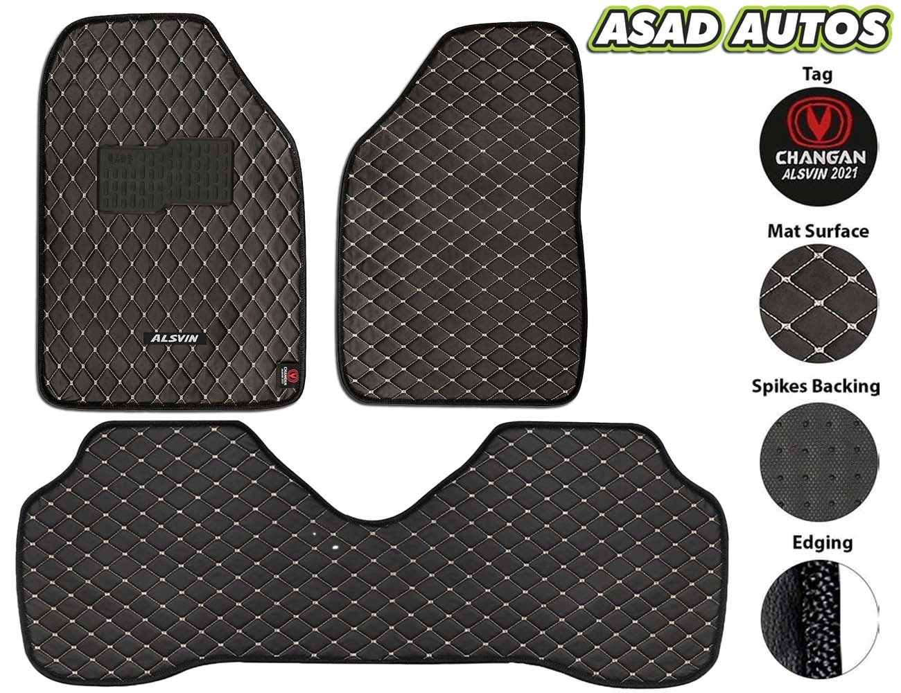 Changan Alsvin 2021-2024 7D Luxury Car Floor Mats – Premium Custom Fit