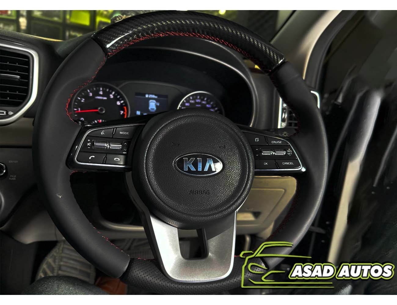 Bespoke Steering Cover – Carbon Fiber Edition for Kia Sportage