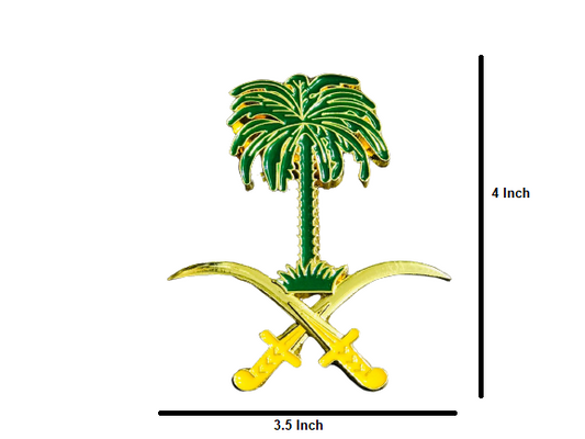 Saudi Arabia Metal Grill Emblem for Cars