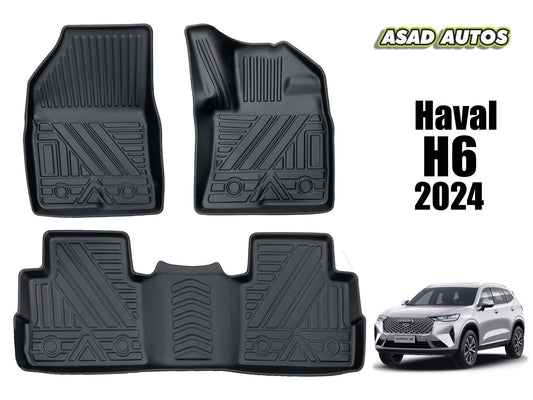 TPE Style PVC Floor Mats for Haval H6 2022-2024 – Premium Interior Protection