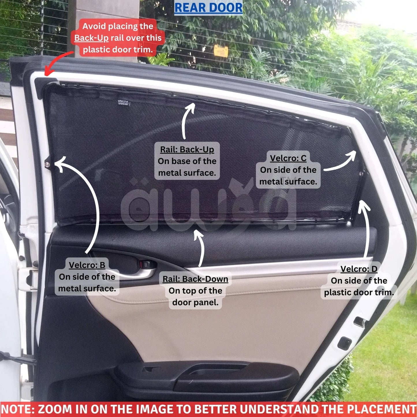 Window Curtains Sun Shades for Honda Civic 2016-2021 (10th Generation) – UV Protection and Privacy Accessory