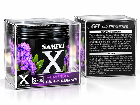 X Sameli Jell Flower Fragrance car perfume gel with pleasant floral fragrance for car interiors.