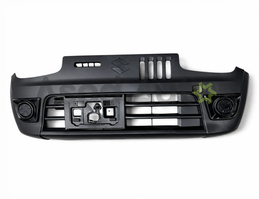 ASY non-painted OEM-style front bumper with grille and fog lamp housings for Suzuki Alto 2014-2026 - Asad Autos