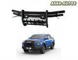 JAC T9 Hunter Double Pipe with Fog Lamps – Front Bumper Safe Guard (2025–2026)