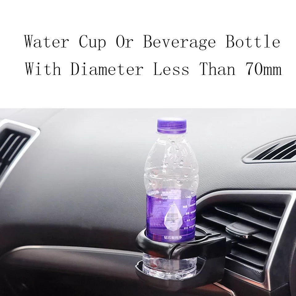 Universal Car Cup Holder - Black Drink Organizer