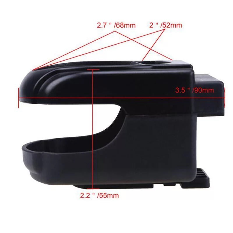 Universal Car Cup Holder - Black Drink Organizer