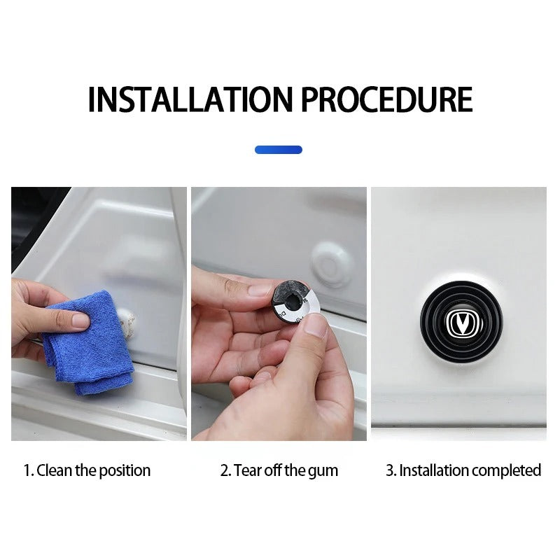 10 Pcs Door Shock Absorber Pads Buffer Bumper Rubber for Changan