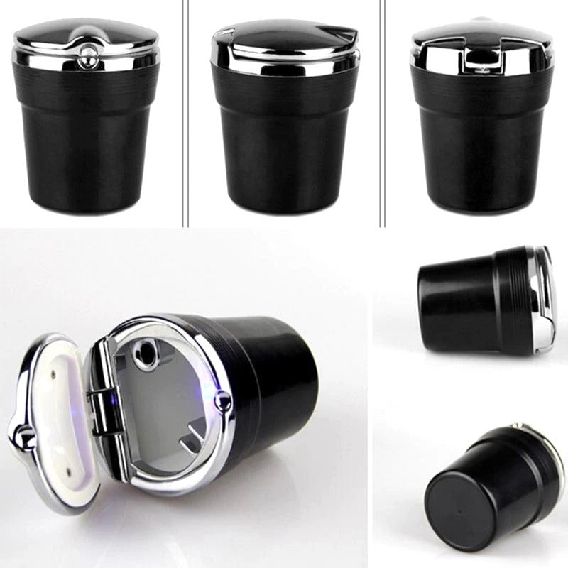 Universal Portable Ashtray with LED Lighting