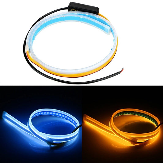 2 Pcs Flexible LED DRL Car Light Strips