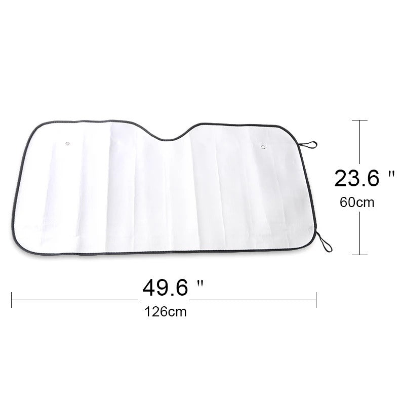 1-Piece Universal Car Window Sunshade Windshield Cover – Front & Rear UV Protection
