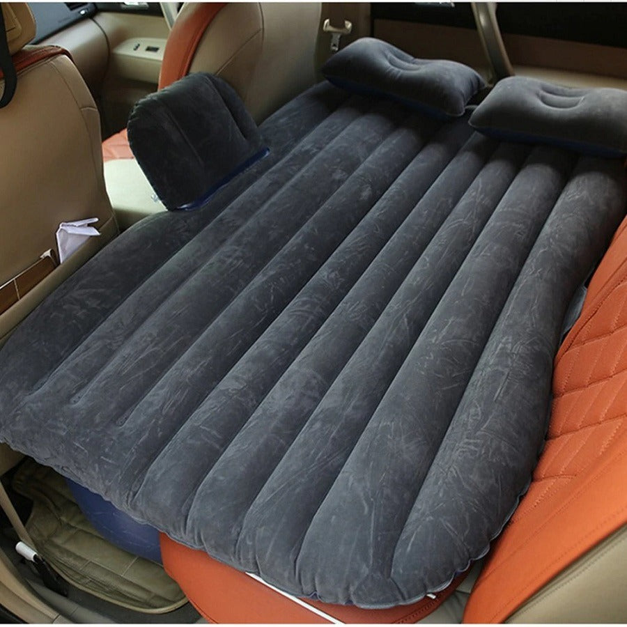 Universal Inflatable Car Air Mattress Travel Bed – Gray