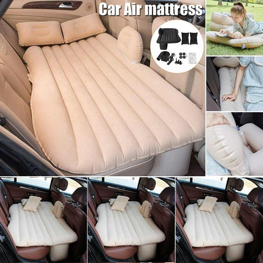 Universal Inflatable Car Air Mattress Travel Bed – Gray