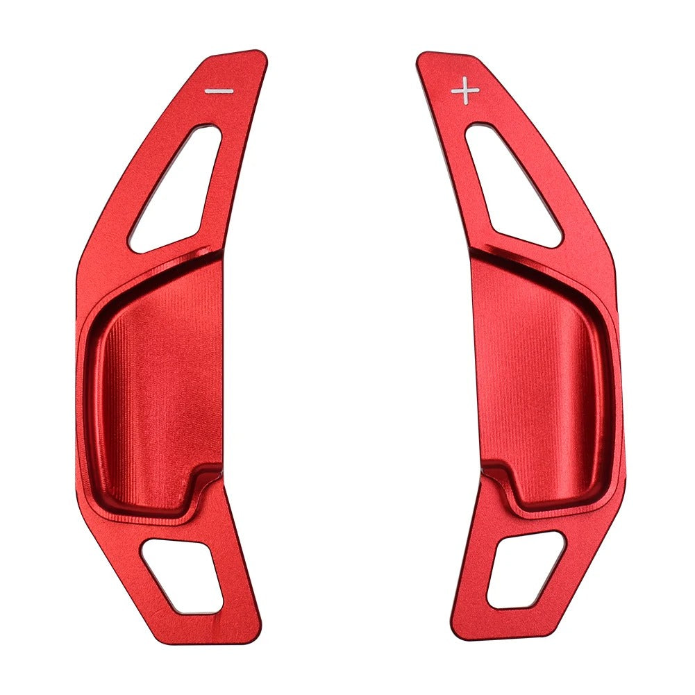 Red Paddle Shift Extensions for Toyota Corolla Steering Wheel (2014-2022) - Set of 2