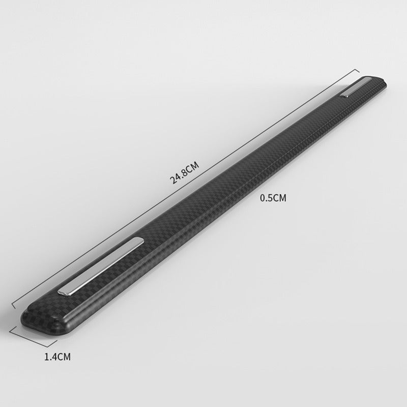 "4PCS Black Carbon Fiber Bumper Anti-Scratch Protector Strips"