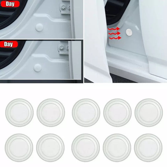 10PCS White Door Shock Absorber Pads - Rubber Bumper Pads for Sound Insulation