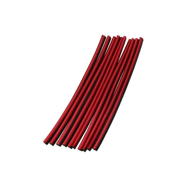 10Pcs Universal Red U-Shaped Car Air Conditioner Decorative Moulding Strips