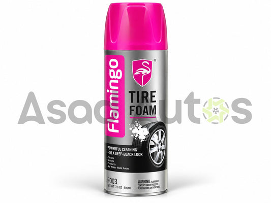 Flamingo Tire Foam F003 500ml – Cleans, Shines and Protects