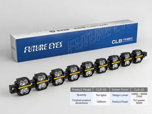 Future Eyes CLB-40 41" White LED Light Bar – 8 LED for SUVs, Trucks & 4x4