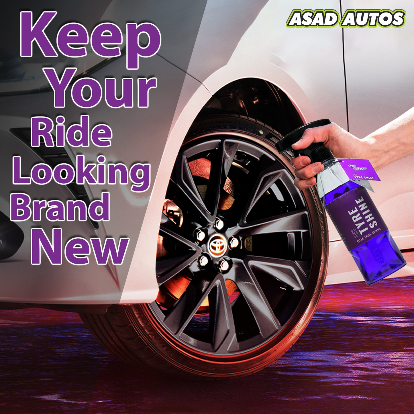 Elixir Jet Tyre Shine - Clean, Shine & Nourish